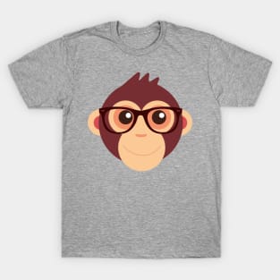 Hipster Chimp T-Shirt T-Shirt